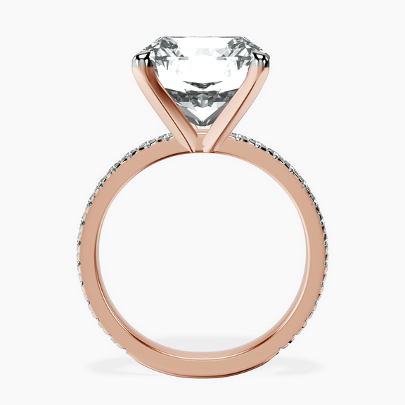 10kt Rose Gold Emily Eternity Lab Diamond Ring side right image one