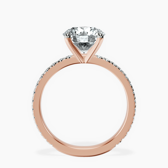 14kt Rose Gold Emily Eternity Lab Diamond Ring side right image one
