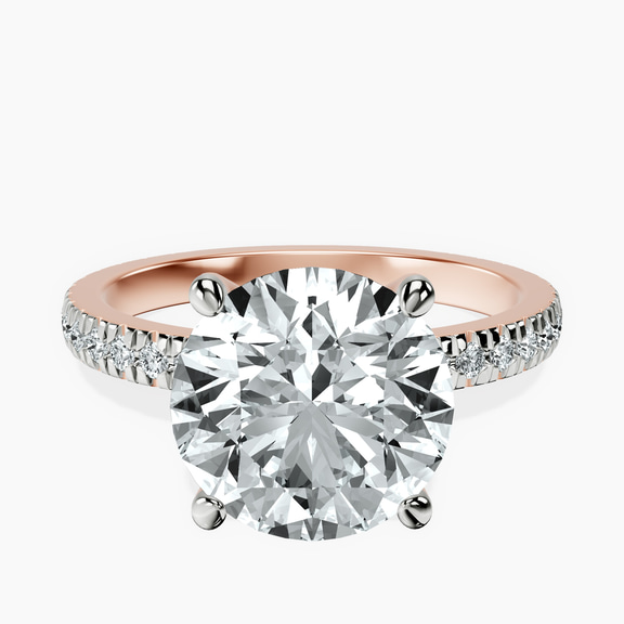 14kt Rose Gold Emily Eternity Lab Diamond Ring front image