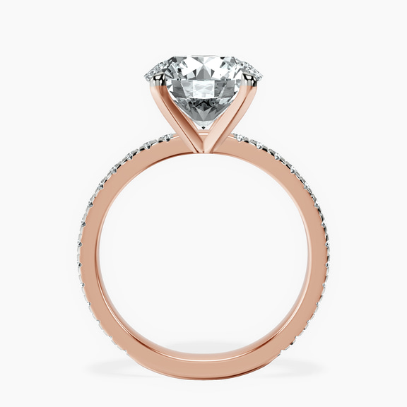 14kt Rose Gold Emily Eternity Lab Diamond Ring side right image one