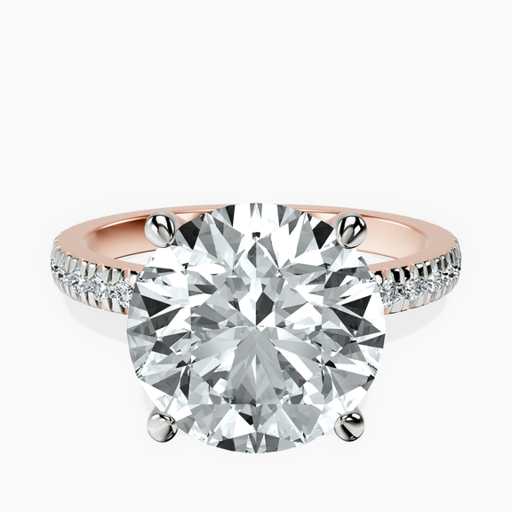 10kt Rose Gold Emily Eternity Lab Diamond Ring front image