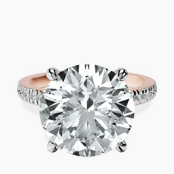 10kt Rose Gold Emily Eternity Lab Diamond Ring front image