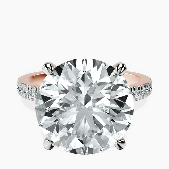 10kt Rose Gold Emily Eternity Lab Diamond Ring front image
