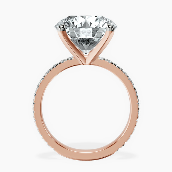 10kt Rose Gold Emily Eternity Lab Diamond Ring side right image one