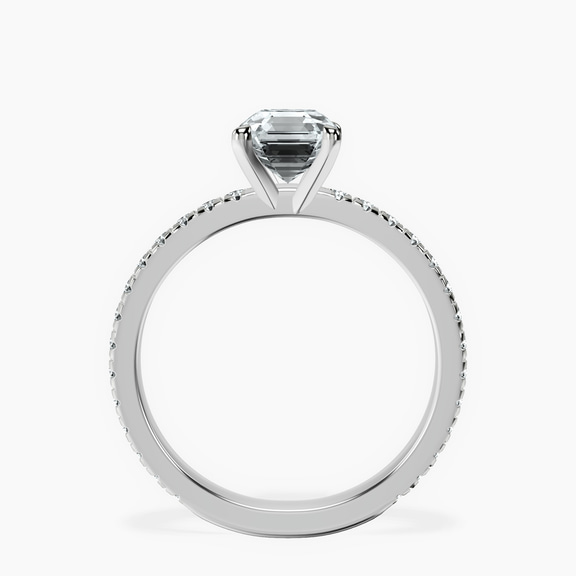 Platinum Emily Eternity Lab Diamond Ring side right image one