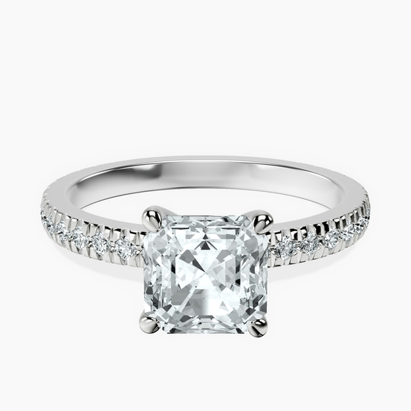 Platinum Emily Eternity Lab Diamond Ring front image