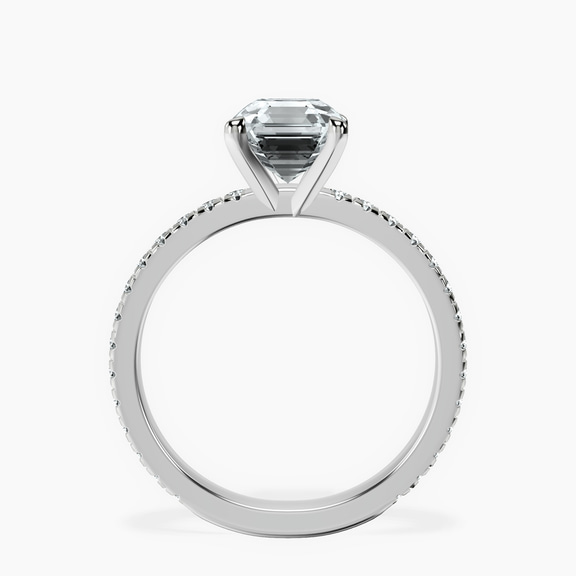 Platinum Emily Eternity Lab Diamond Ring side right image one