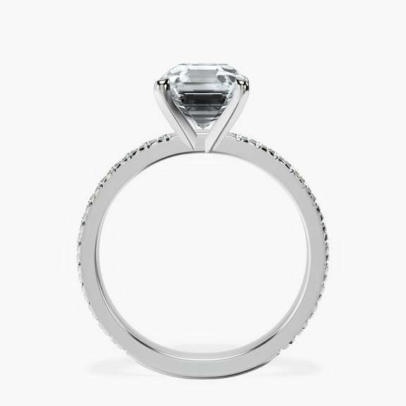 Platinum Emily Eternity Lab Diamond Ring side right image one