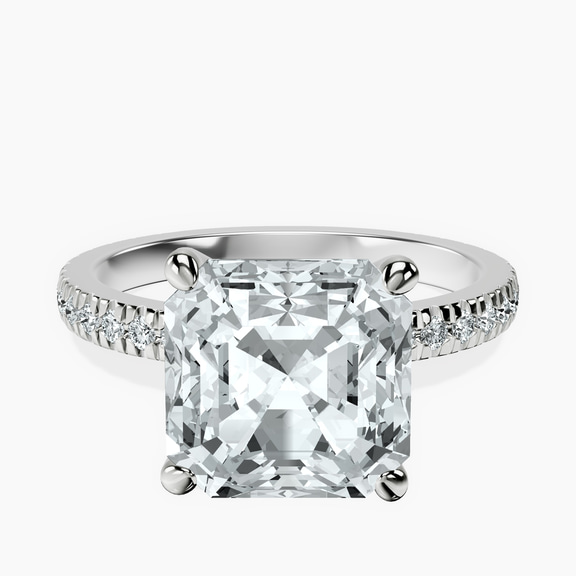 Platinum Emily Eternity Lab Diamond Ring front image