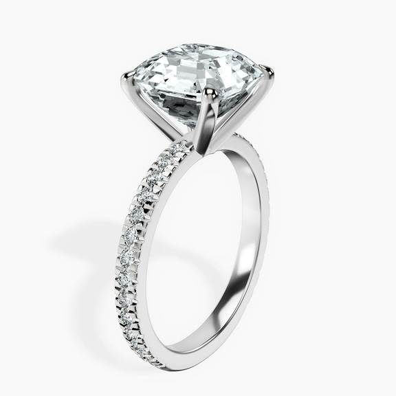Platinum Emily Eternity Lab Diamond Ring standing product image one
