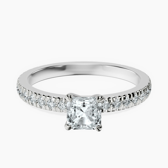 Platinum Emily Eternity Lab Diamond Ring front image