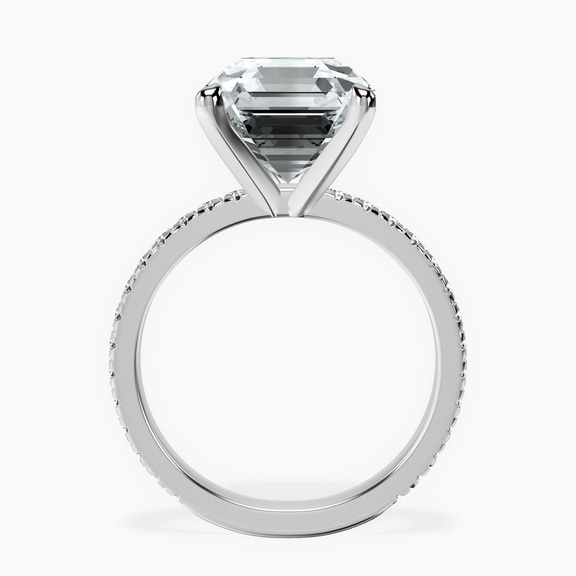 Platinum Emily Eternity Lab Diamond Ring side right image one