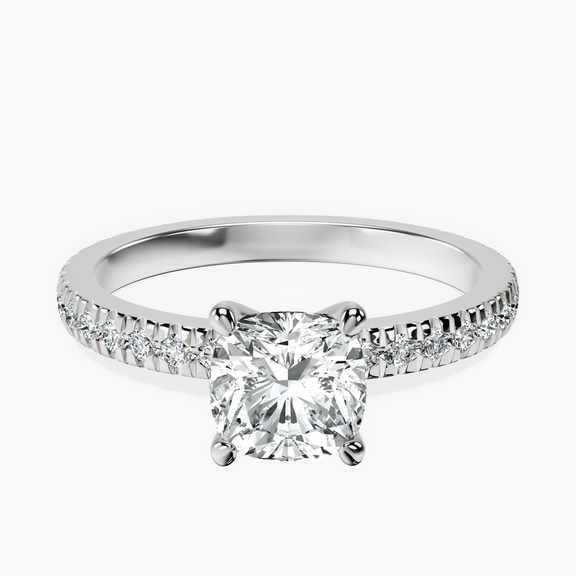 Platinum Emily Eternity Lab Diamond Ring front image