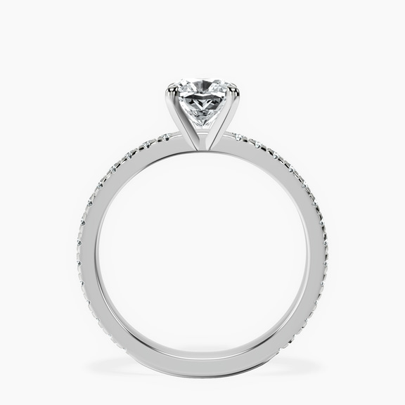Platinum Emily Eternity Lab Diamond Ring side right image one