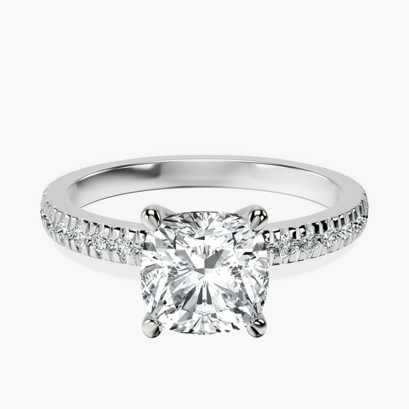 Platinum Emily Eternity Lab Diamond Ring front image