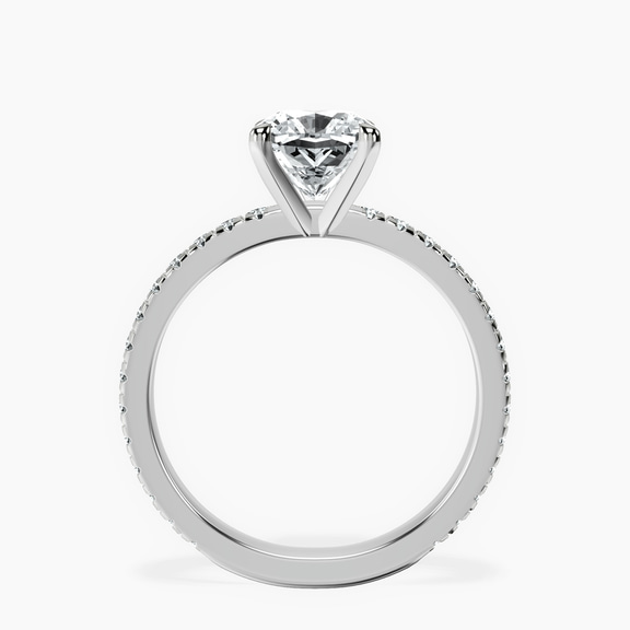Platinum Emily Eternity Lab Diamond Ring side right image one