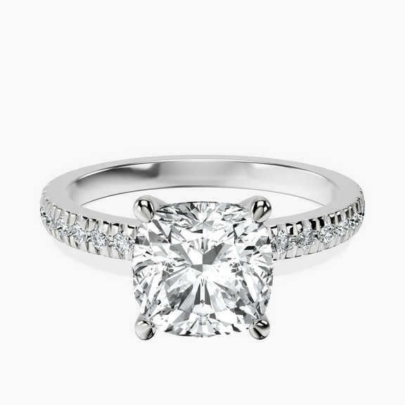 Platinum Emily Eternity Lab Diamond Ring front image