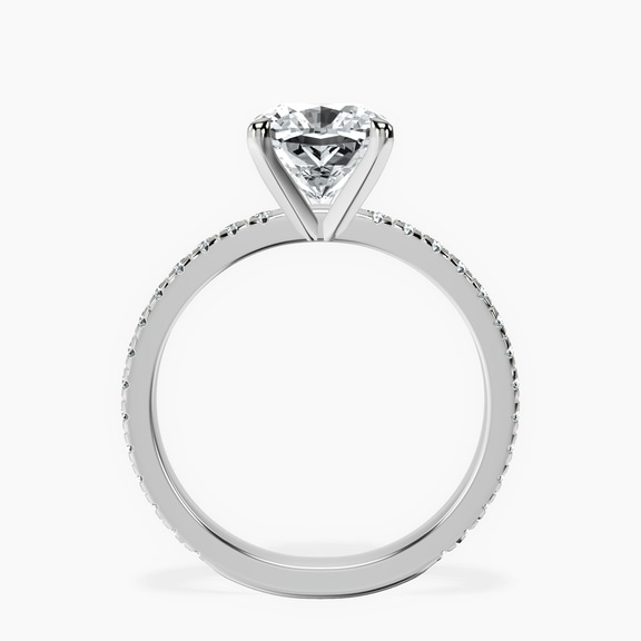 Platinum Emily Eternity Lab Diamond Ring side right image one