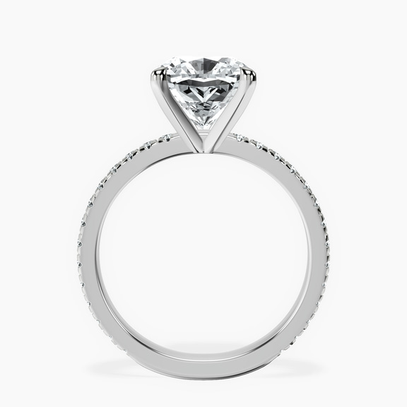 Platinum Emily Eternity Lab Diamond Ring side right image one