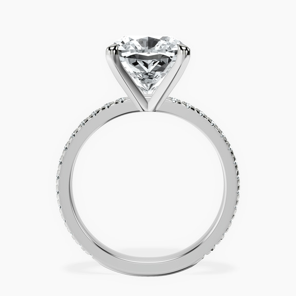 Platinum Emily Eternity Lab Diamond Ring side right image one
