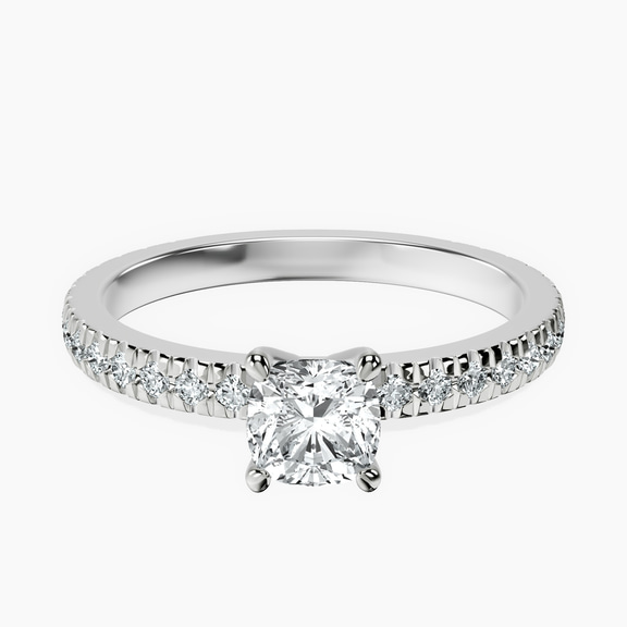 Platinum Emily Eternity Lab Diamond Ring front image