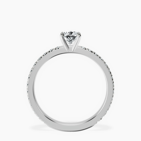 Platinum Emily Eternity Lab Diamond Ring side right image one