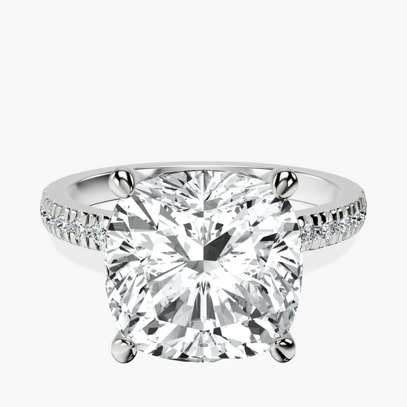 Platinum Emily Eternity Lab Diamond Ring front image