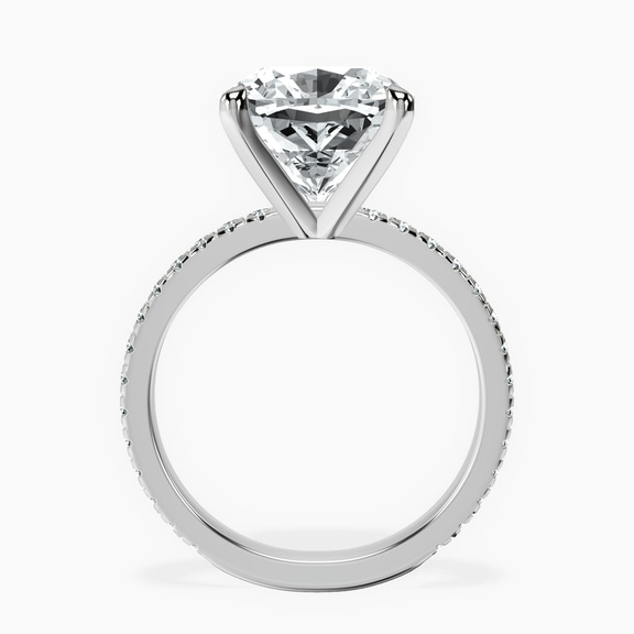 Platinum Emily Eternity Lab Diamond Ring side right image one