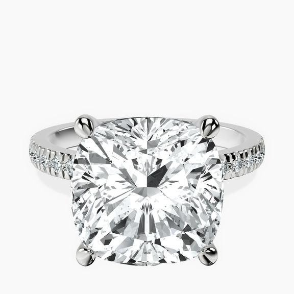 Platinum Emily Eternity Lab Diamond Ring front image
