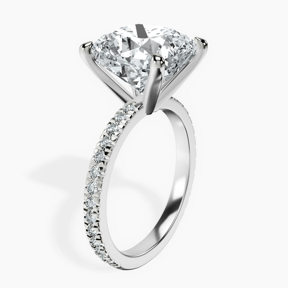Platinum Emily Eternity Lab Diamond Ring standing product image one