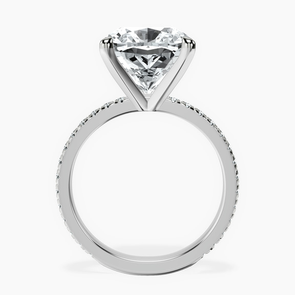 Platinum Emily Eternity Lab Diamond Ring side right image one