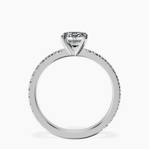 Platinum Emily Eternity Lab Diamond Ring side right image one