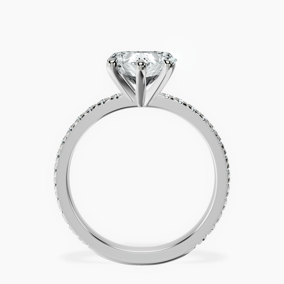 18ct White Gold Emily Eternity Lab Diamond Ring side right image one