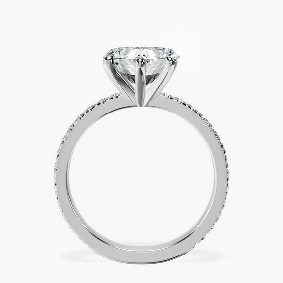 Platinum Emily Eternity Lab Diamond Ring side right image one