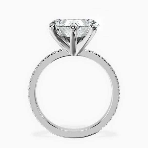 Platinum Emily Eternity Lab Diamond Ring side right image one