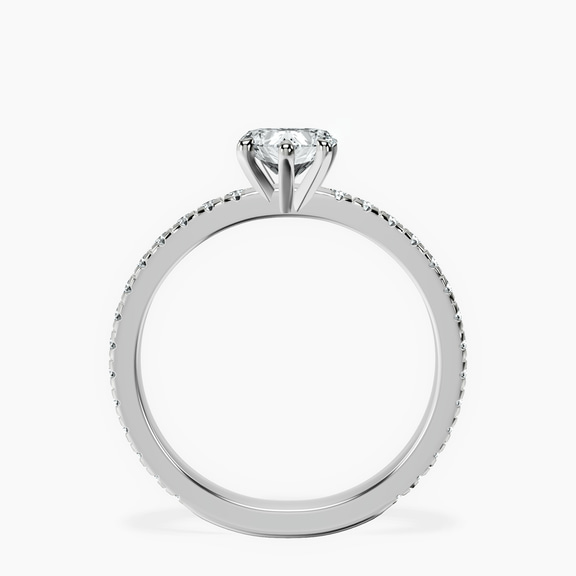 Platinum Emily Eternity Lab Diamond Ring side right image one