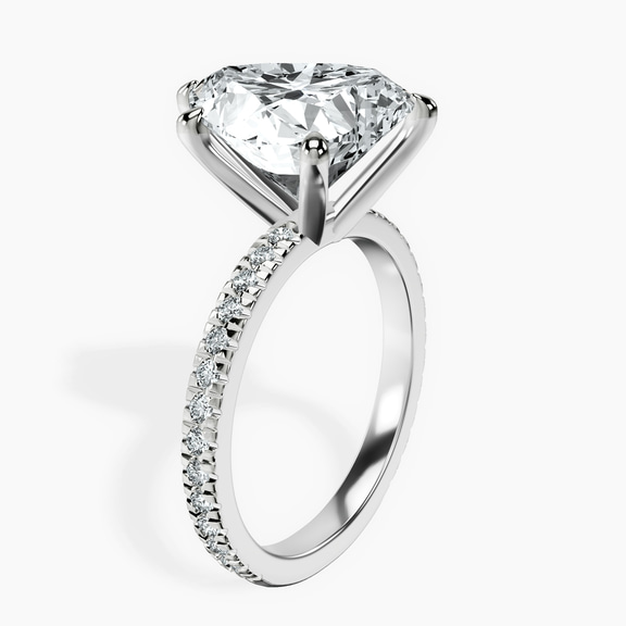 Platinum Emily Eternity Lab Diamond Ring standing product image one