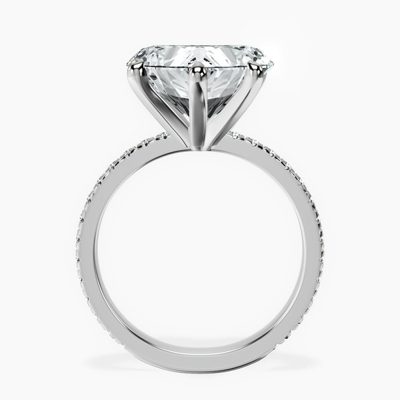 Platinum Emily Eternity Lab Diamond Ring side right image one
