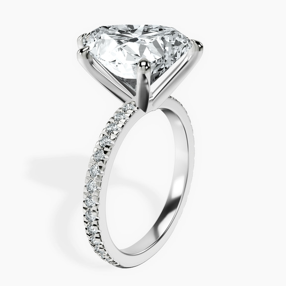 10kt White Gold Emily Eternity Lab Diamond Ring standing product image one