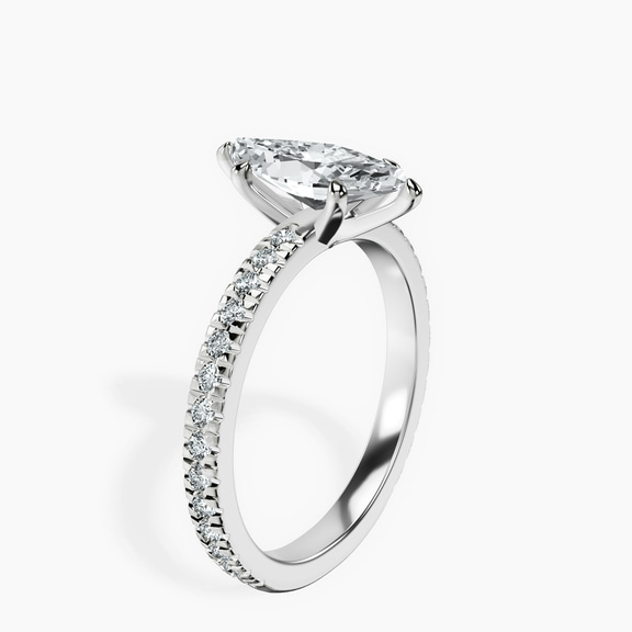 Platinum Emily Eternity Lab Diamond Ring standing product image one