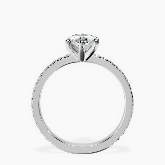Platinum Emily Eternity Lab Diamond Ring side right image one