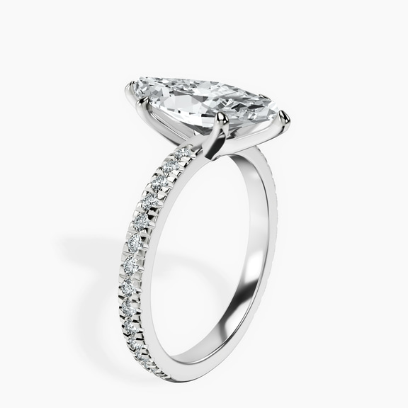 Platinum Emily Eternity Lab Diamond Ring standing product image one