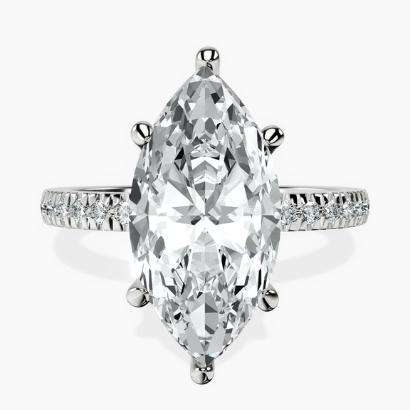 Platinum Emily Eternity Lab Diamond Ring front image
