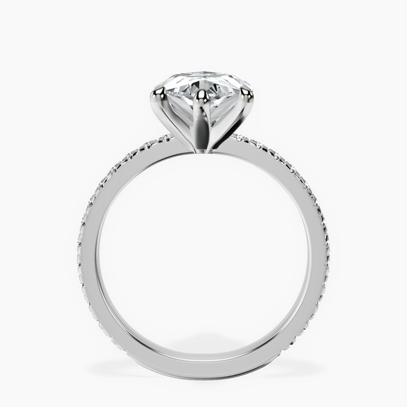 Platinum Emily Eternity Lab Diamond Ring side right image one