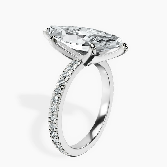 Platinum Emily Eternity Lab Diamond Ring standing product image one
