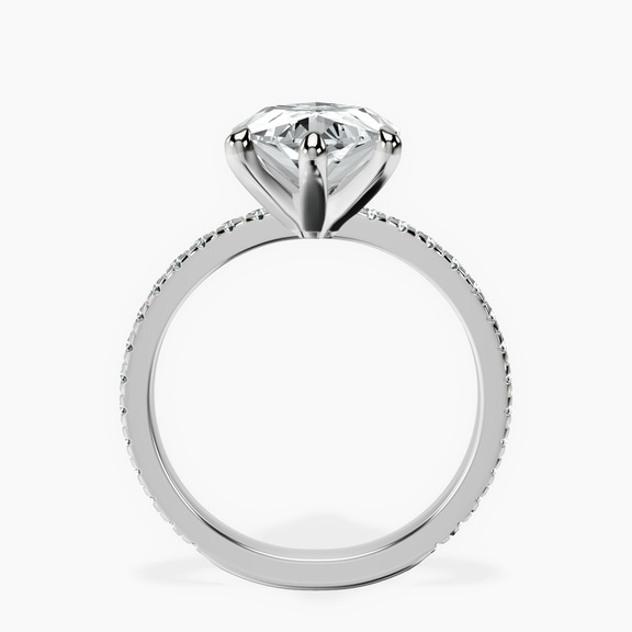 Platinum Emily Eternity Lab Diamond Ring side right image one
