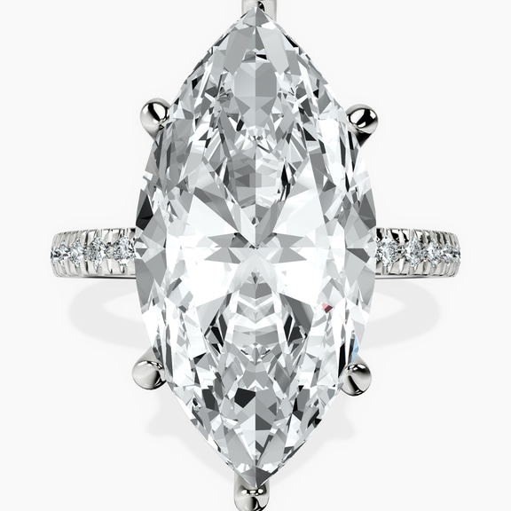Platinum Emily Eternity Lab Diamond Ring front image