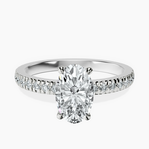 Platinum Emily Eternity Lab Diamond Ring front image
