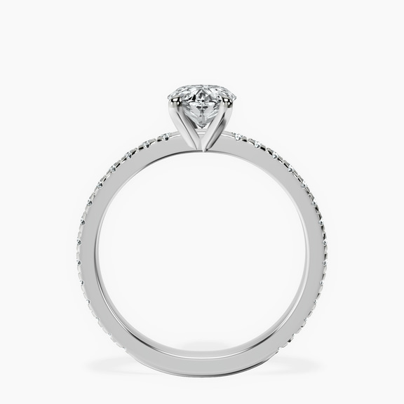 Platinum Emily Eternity Lab Diamond Ring side right image one