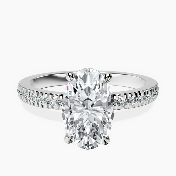 Platinum Emily Eternity Lab Diamond Ring front image